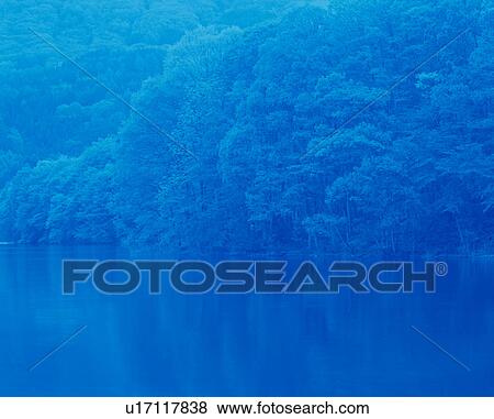 Stock Photo - Blue Lake. Fotosearch