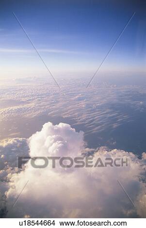 Picture - A Sea Of Clouds And The Blue Sky. Fotosearch
