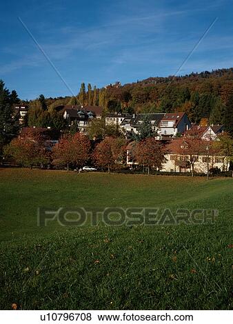 Houses On Edge Of Field View Large Photo Image Stock Photo - Houses On Edge Of Field. Fotosearch