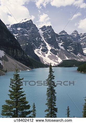 Stock Image - Moraine Lake. Fotosearch