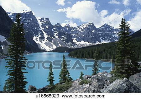 Moraine Lake View Large Photo Image Stock Photo - Moraine Lake. Fotosearch