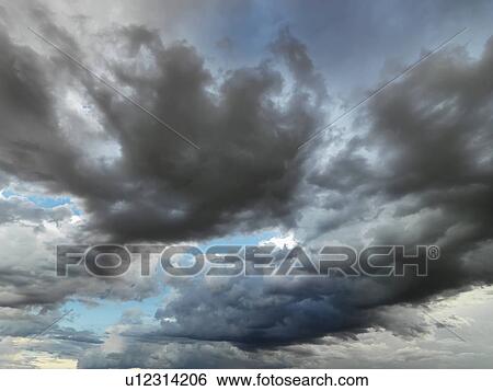 Stock Photograph - Cloud formations in sky. Fotosearch