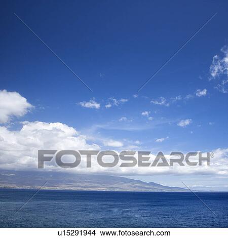 Picture - Pacific ocean and island. Fotosearch