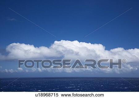 Pacific ocean with white puffy clouds View Large Photo Image Stock Photography - Pacific ocean with white puffy clouds. Fotosearch