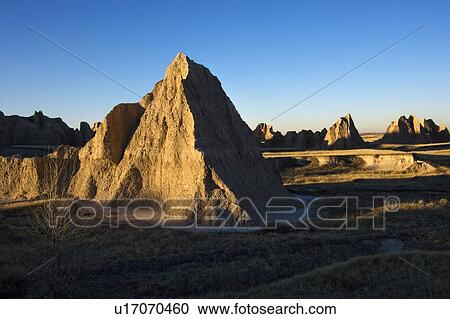 Landscape in Badlands National Park, South Dakota. View Large Photo Image Stock Image - Landscape in Badlands National Park, South Dakota.. Fotosearch