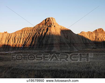 Stock Image - Landscape in Badlands National Park, South Dakota. Fotosearch