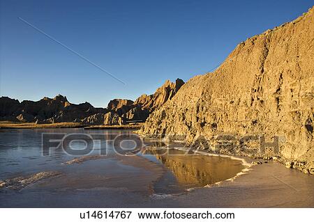 Stock Photo - Landscape in Badlands National Park, South Dakota.. Fotosearch
