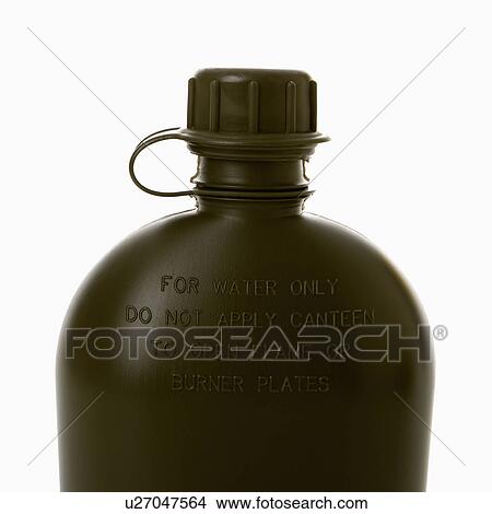 Picture - Black water canteen. Fotosearch
