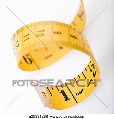 Stock Photo - Curly measuring tape. Fotosearch