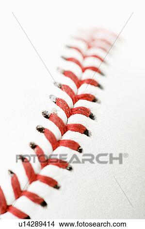 Detail of stitching on baseball. View Large Photo Image Picture - Detail of stitching on baseball.. Fotosearch
