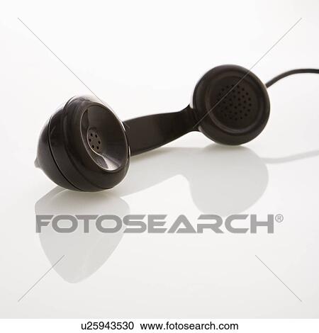 Stock Image - Receiver of telephone.. Fotosearch