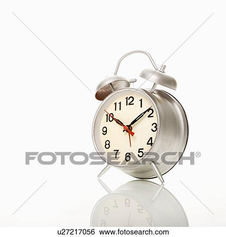 Stock Photograph - Retro style alarm clock.. Fotosearch