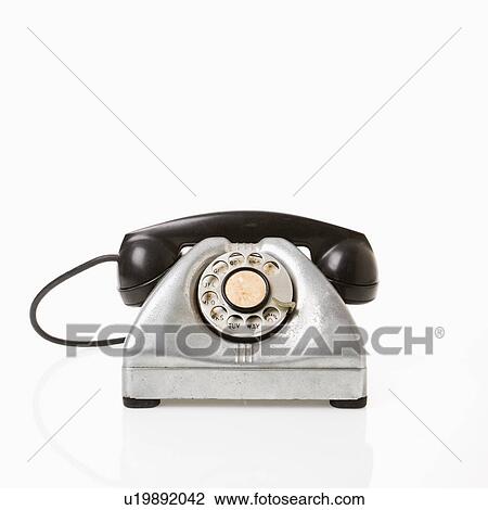 Rotary telephone with black receiver. View Large Photo Image Stock Image - Rotary telephone with black receiver.. Fotosearch