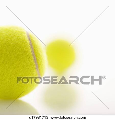 Stock Image - Two tennis balls. Fotosearch