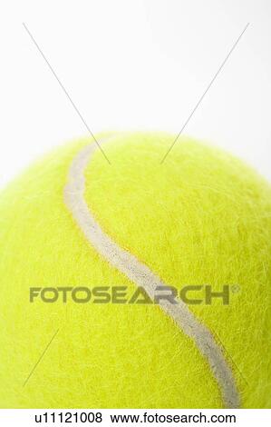 Stock Photo - Detail of a tennis ball. Fotosearch