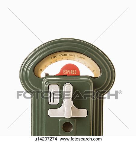 Expired parking meter. View Large Photo Image Picture - Expired parking meter.. Fotosearch