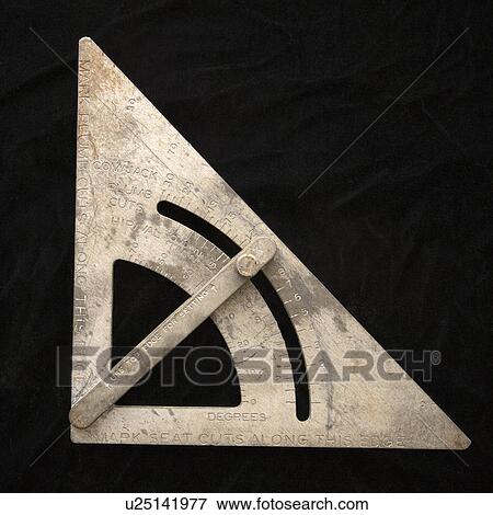Stock Photo - Metal carpentry square. Fotosearch