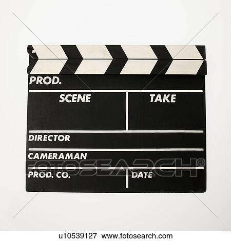 Movie scene clapboard with blank copy space against white background. View Large Photo Image Stock Photo - Movie scene clapboard with blank copy space against white background.. Fotosearch