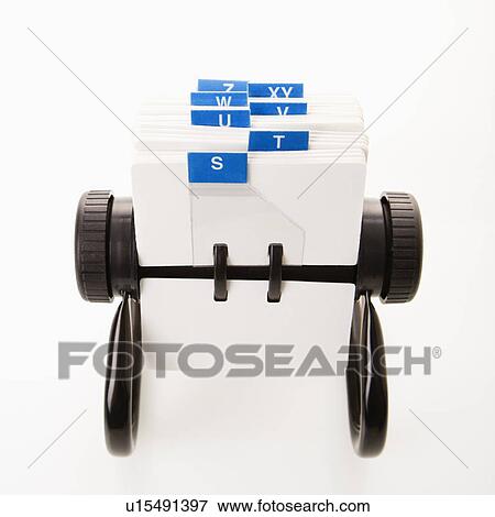 Rolodex with blue letter tabs View Large Photo Image Stock Photo - Rolodex with blue letter tabs. Fotosearch