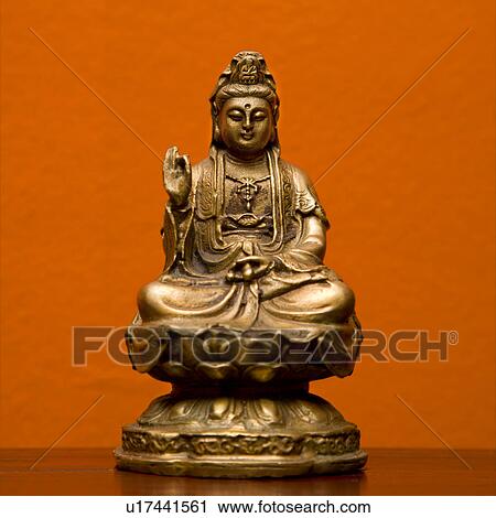 Stock Image - Hindu statue of Kuan Eim. Fotosearch