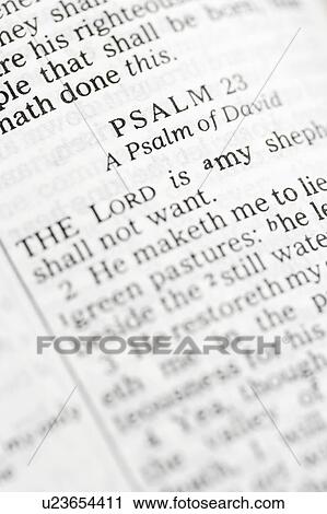 Selective focus of Psalm verses in open Holy Bible. View Large Photo Image Stock Image - Selective focus of Psalm verses in open Holy Bible.. Fotosearch