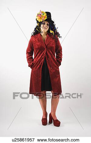 Stock Photo - Unique makeup and clothing. Fotosearch