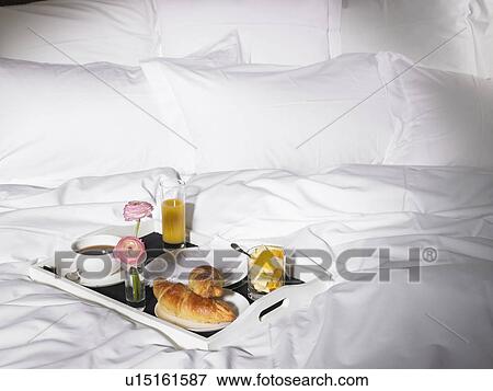 Stock Photo - Breakfast in bed. Fotosearch