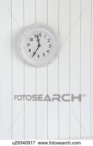Clock on wall View Large Photo Image Stock Photo - Clock on wall. Fotosearch