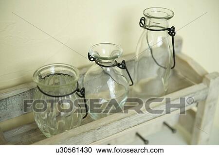 Stock Image - Empty bottles. Fotosearch