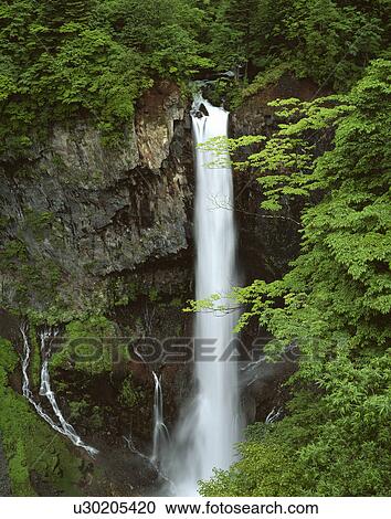 Stock Image - Kegon waterfall. Fotosearch