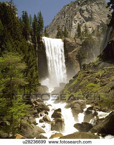 Stock Photo - Nevada Fall. Fotosearch