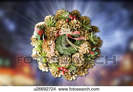 Christmas wreath View Large Photo Image Picture - Christmas wreath. Fotosearch