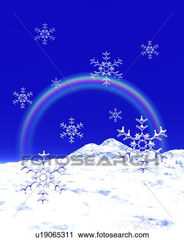 Stock Image - Snow crystal. Fotosearch
