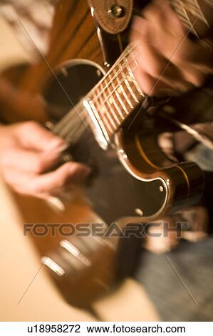 Stock Image - Electronic guitar. Fotosearch
