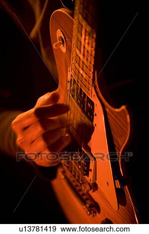 Stock Photo - Electronic guitar. Fotosearch
