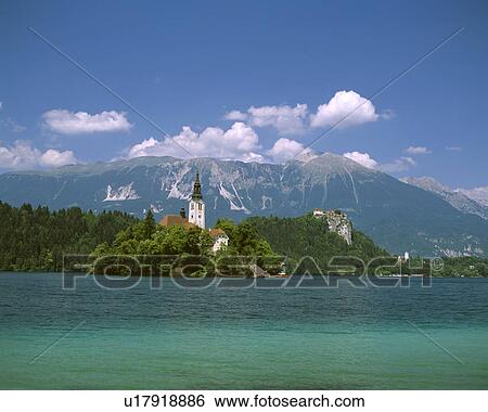 Bled View Large Photo Image Stock Photograph - Bled. Fotosearch