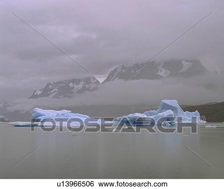Lago Grey View Large Photo Image Stock Photograph - Lago Grey. Fotosearch
