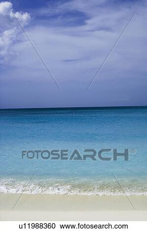 Stock Image - Panoramic view of the sea. Fotosearch