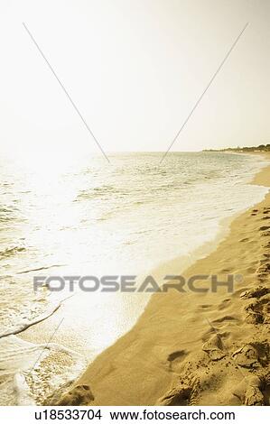 Picture - Waves on the beach. Fotosearch
