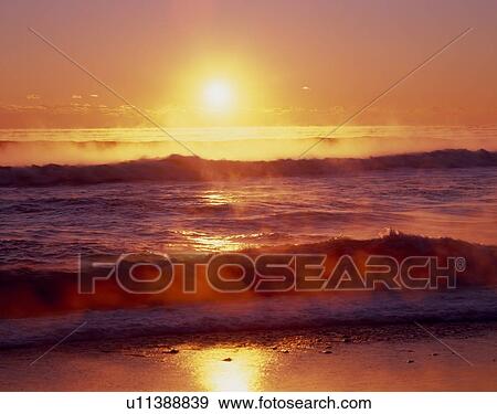 Stock Photo - "Morning Sun, Ibaraki, Japan". Fotosearch