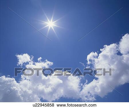 Stock Photo - "Sun And Cloud, Nagano, Japan". Fotosearch