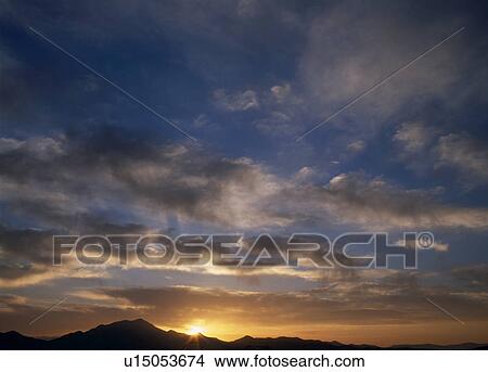 Picture - "Sunrise, Yamanashi, Japan". Fotosearch