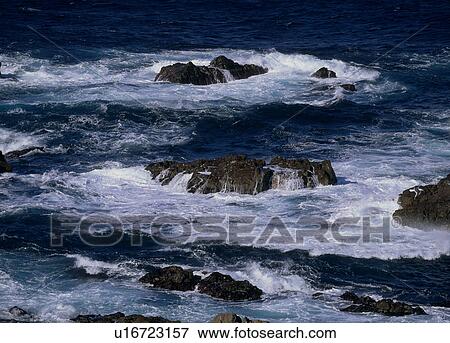 Stock Photo - "Wave Splash, Tokyo, Japan". Fotosearch