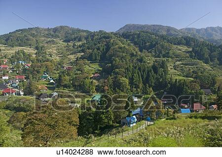 Stock Photo - "Folk Dwelling In Countryside, Nagano, Japan". Fotosearch