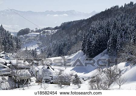 "Snowscape, Nagano, Japan" View Large Photo Image Picture - "Snowscape, Nagano, Japan". Fotosearch