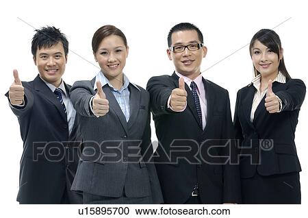 Stock Image - Business team celebrating their success. Fotosearch