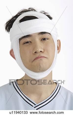 bandage around head