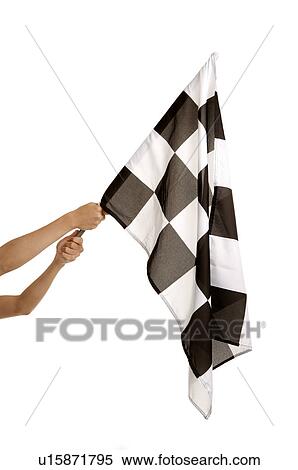 Stock Photography - Human hands holding a flag. Fotosearch