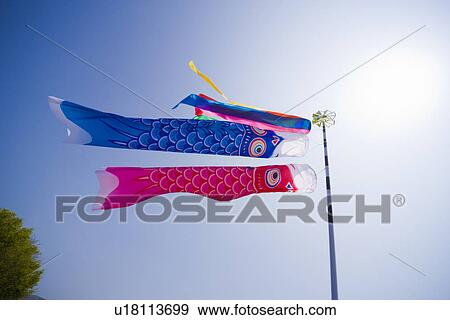 Carp Streamers View Large Photo Image Stock Photo - Carp Streamers. Fotosearch
