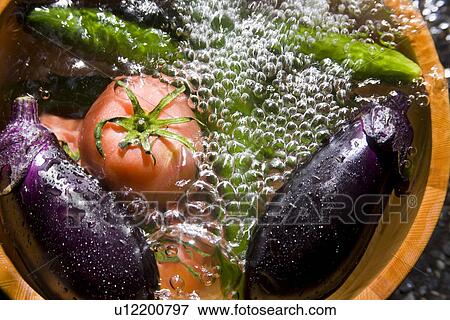 Stock Photo - Summer Vegetable in Tub. Fotosearch